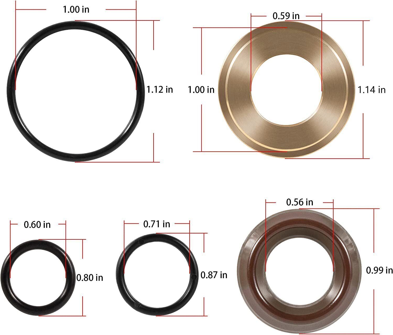 Inter pump Seal Packing KIT 96, fits GP K96 KIT96 15mm T1508 T2021 T9051 TP2021