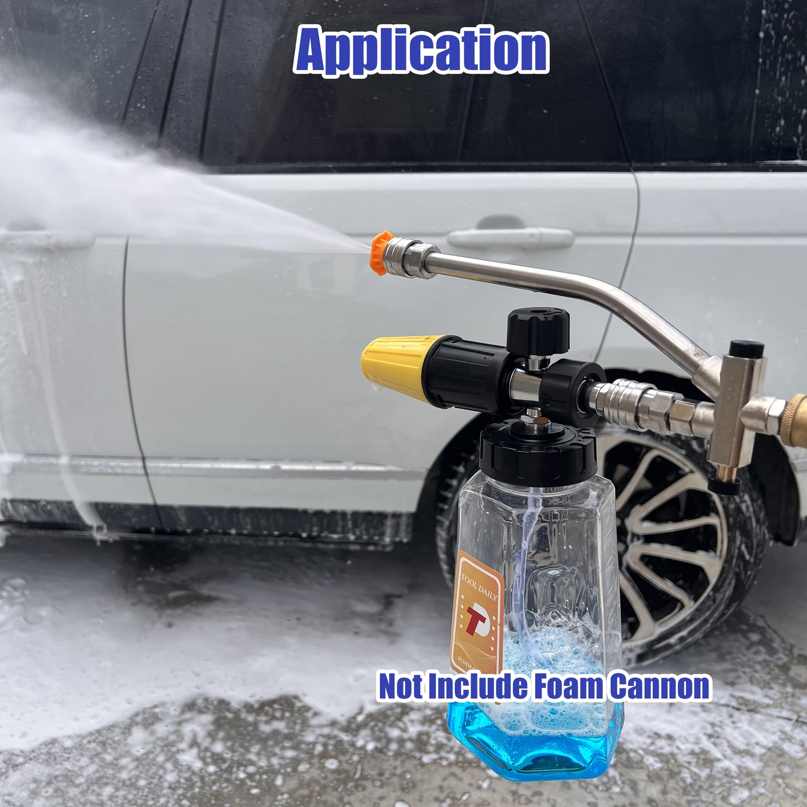 Tool Daily Foam Cannon Dual-Connector Pressure Washer Attachment 5 Nozzles