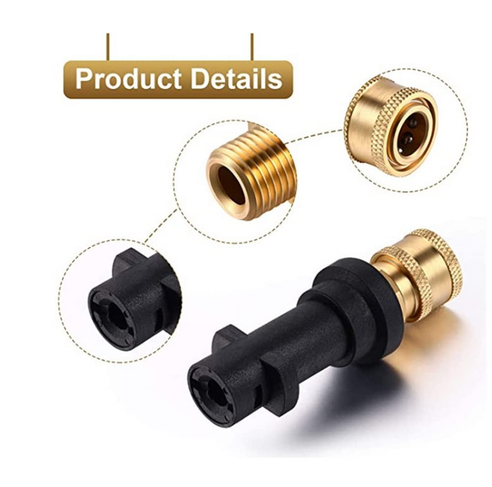 5 In 1 Pressure Washer Rotating Turbo Adjustable Nozzle Tip 4000 Psi and 1/4” Q