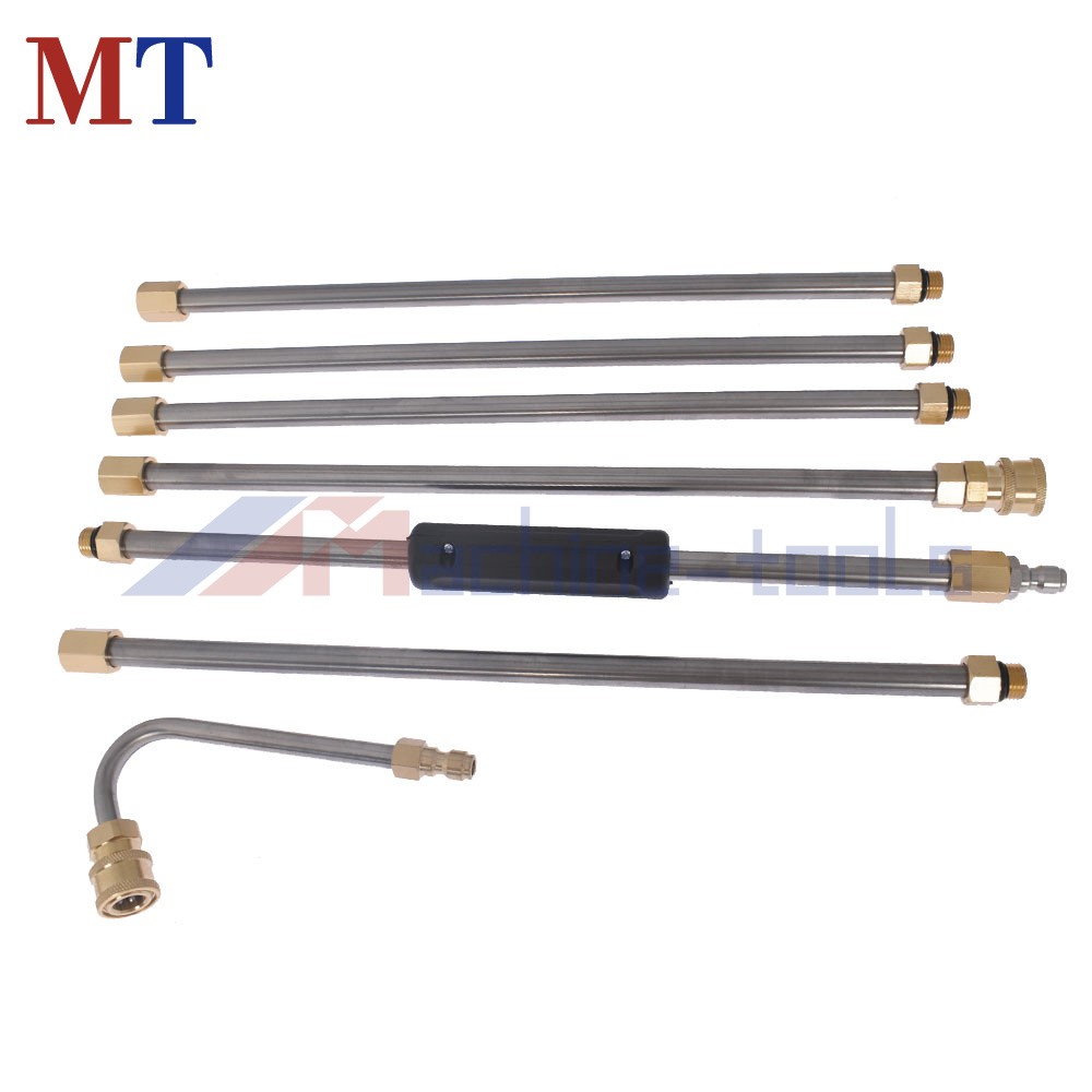 High Pressure 4000PSI Washer Extension Wand Set 5 Cleaner Nozzle And Hose Kit
