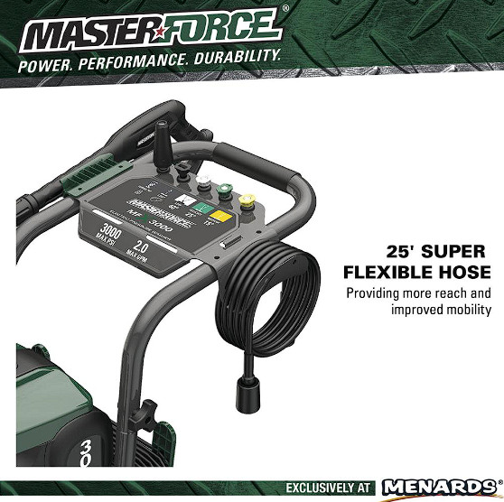 3000 PSI 2GPM 15Amp Heavy Duty Digital Corded Electric Pressure Washer Cleaner