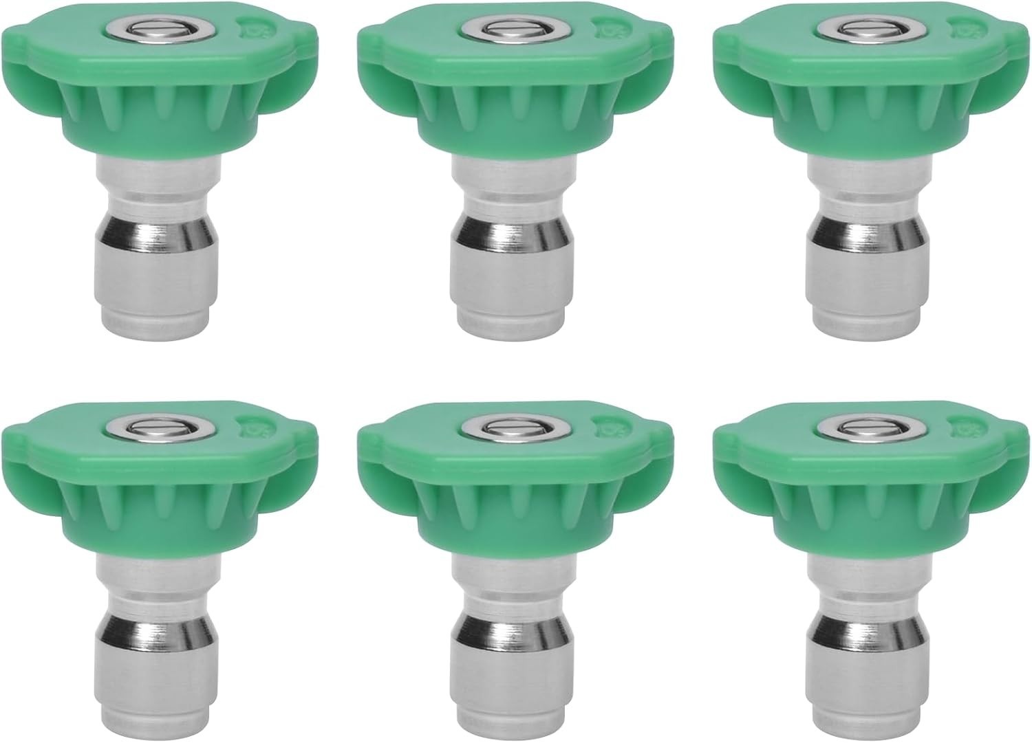 25 Degree Pressure Washer Nozzle Tips, 1/4 Inch Quick Connect, 6 Pack
