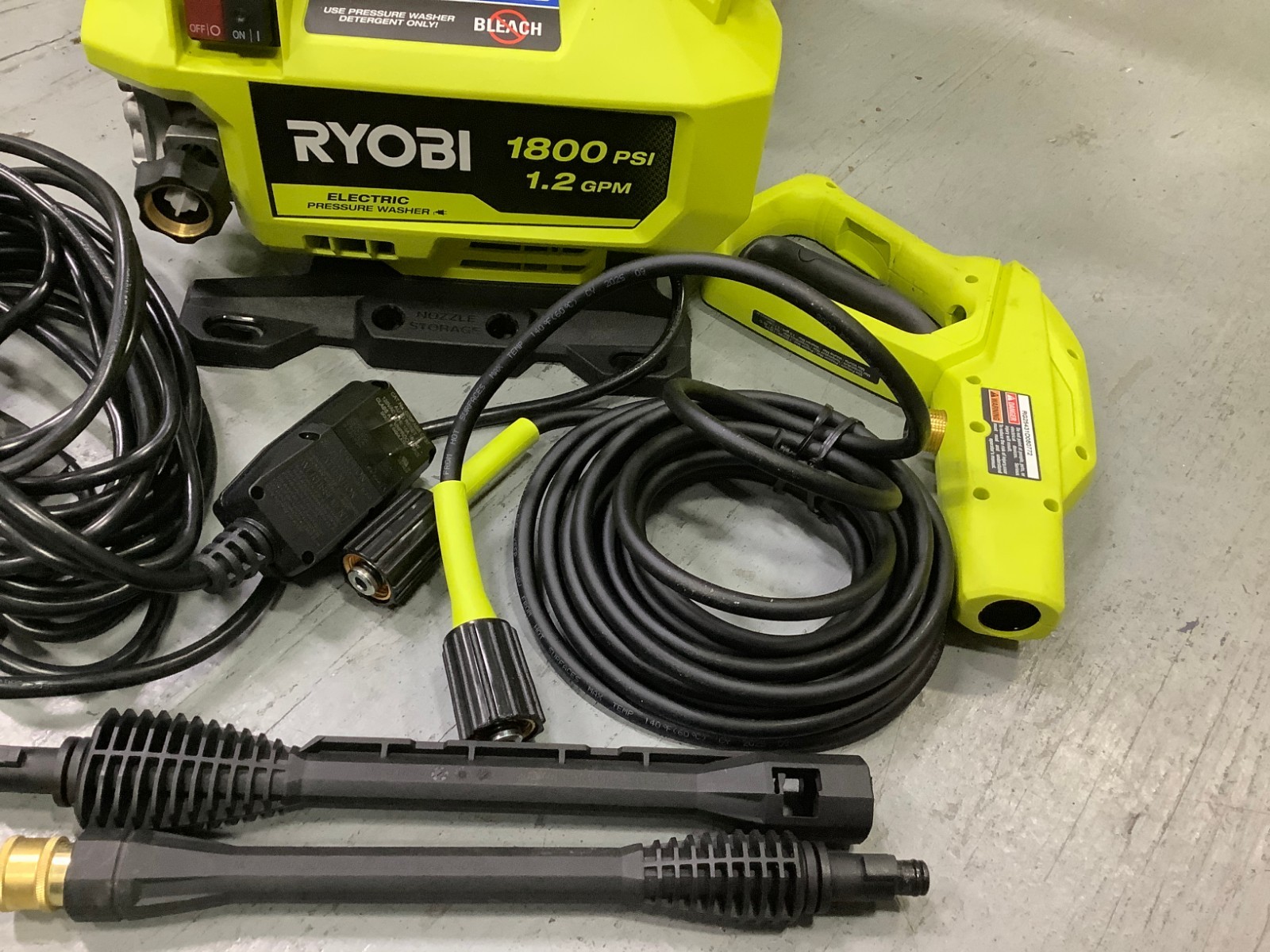RYOBI 1800 PSI 1.2 GPM Cold Water Corded Electric Pressure Washer RY141803