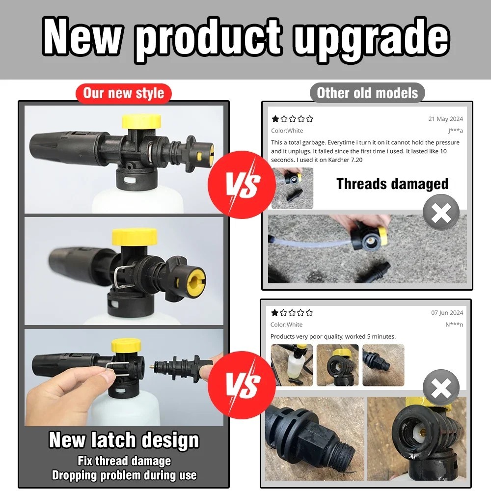 Foam Cannon for Karcher K2-K7 Adjustable Foam Lance Kit Car Wash