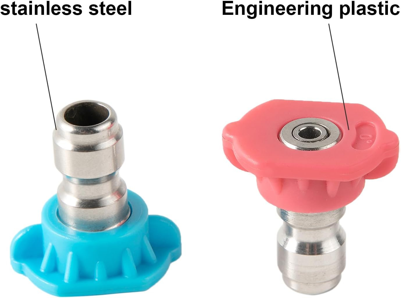 Second-Story Pressure Washer Spray Nozzle Tips, Soap and Rinse Nozzle Kits, Long
