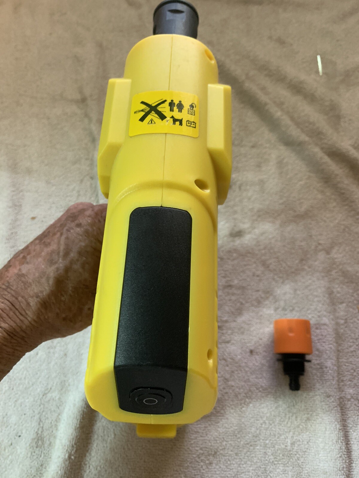 Teetok Yellow Cordless Handheld Pressure Washer Cleaner Sprayer