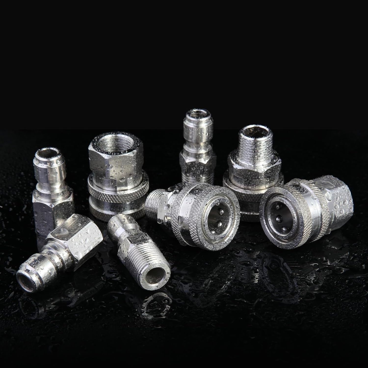 Wayona 8 PCS Pressure Washer Quick Connect Kit – 3/8 Quick Connect Hose Fittings