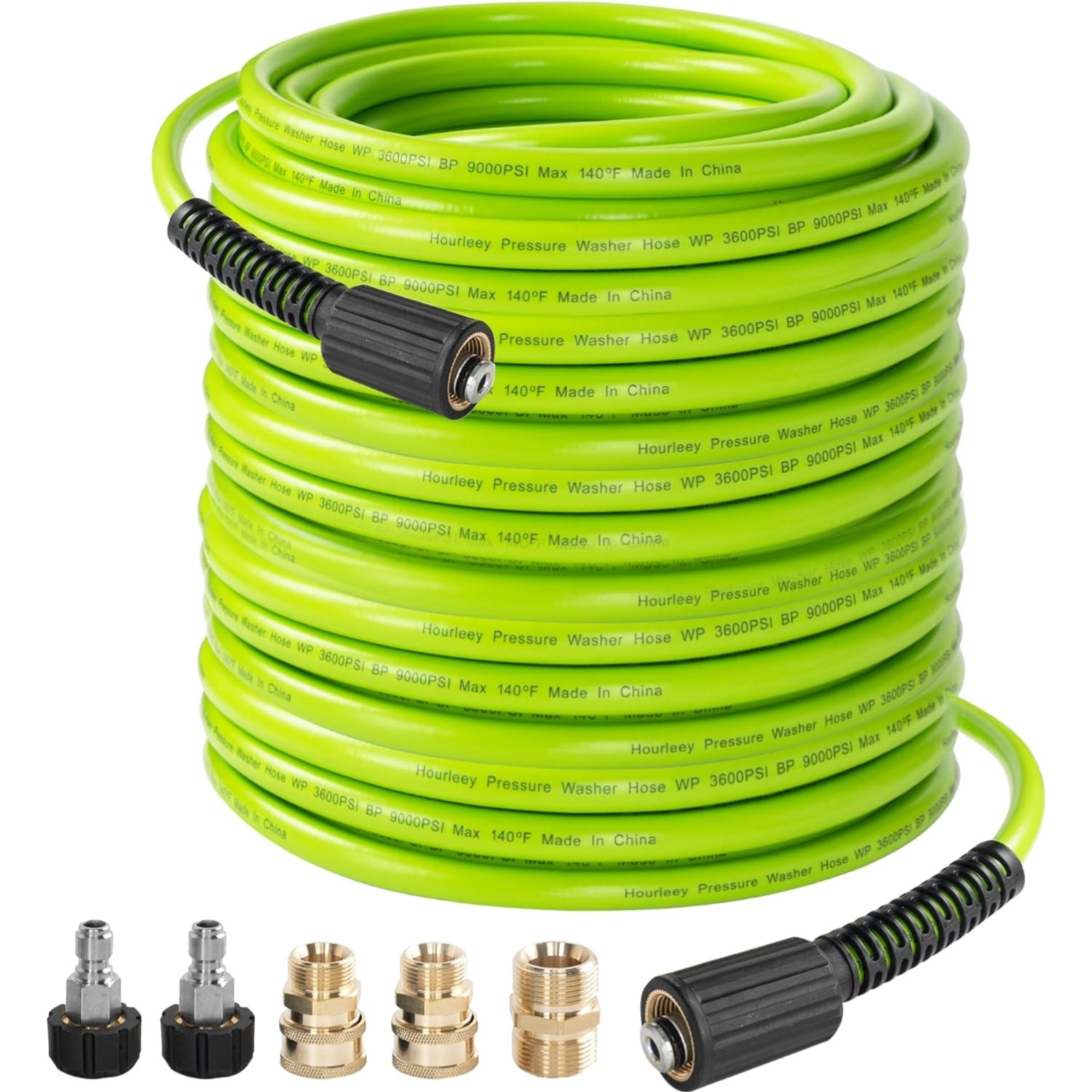 Versatile 50 FT Pressure Washer Hose – 3600 PSI, Lightweight & Weather Resistant
