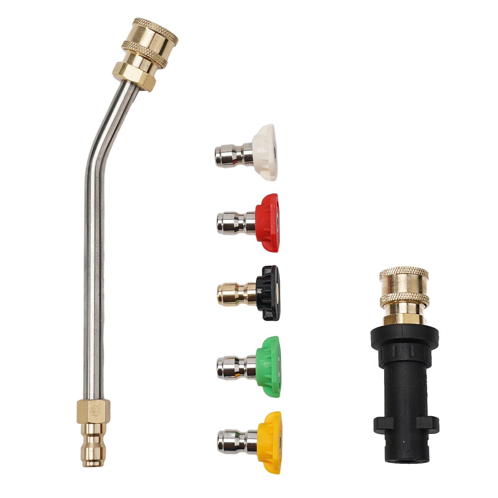 Parts Pressure washer kit Cleaner Nozzles Adapter Accessory Set Bent rod