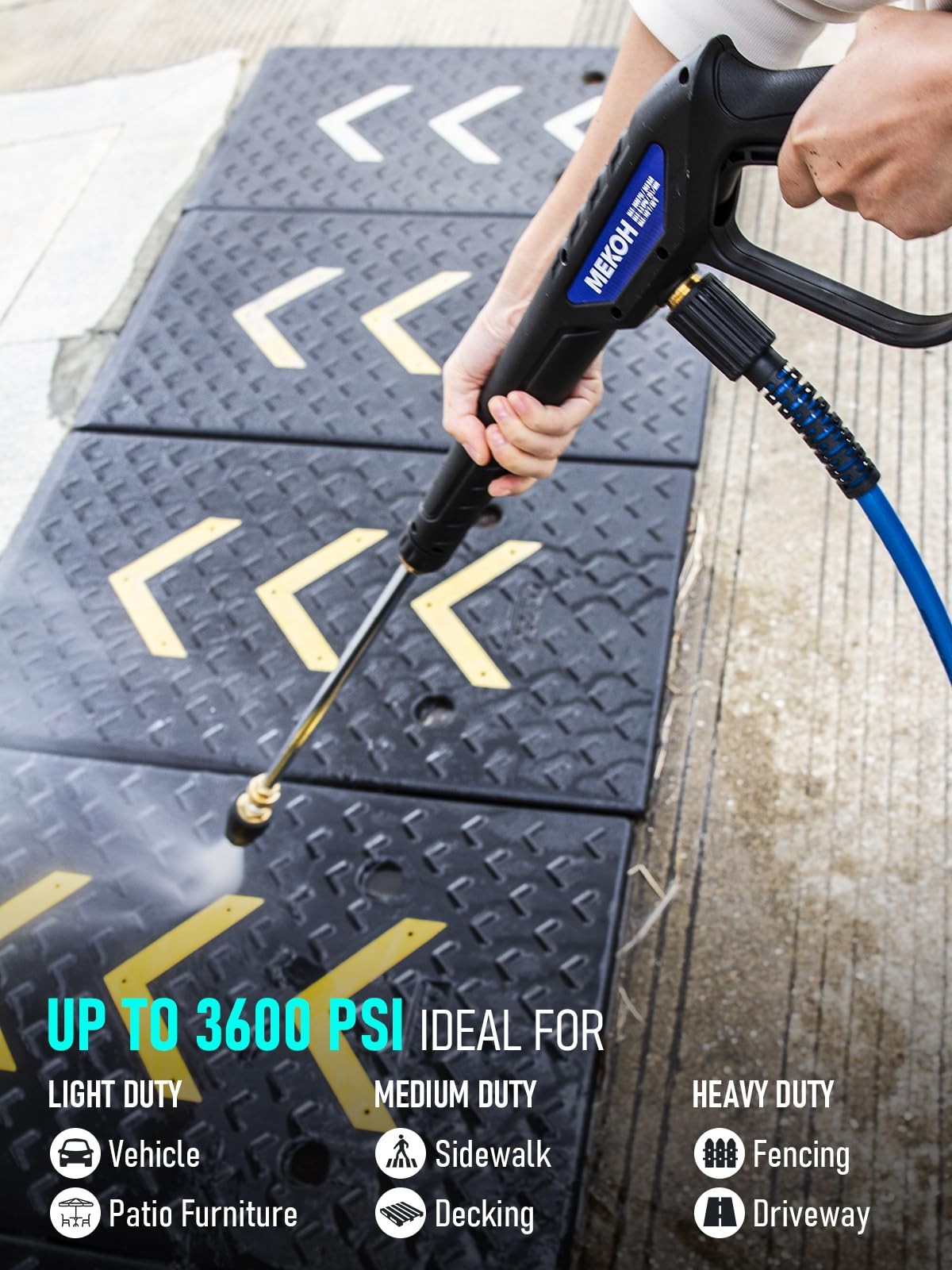 Universal Pressure Washer Gun with Stainless Extension, Replacement Power Wand
