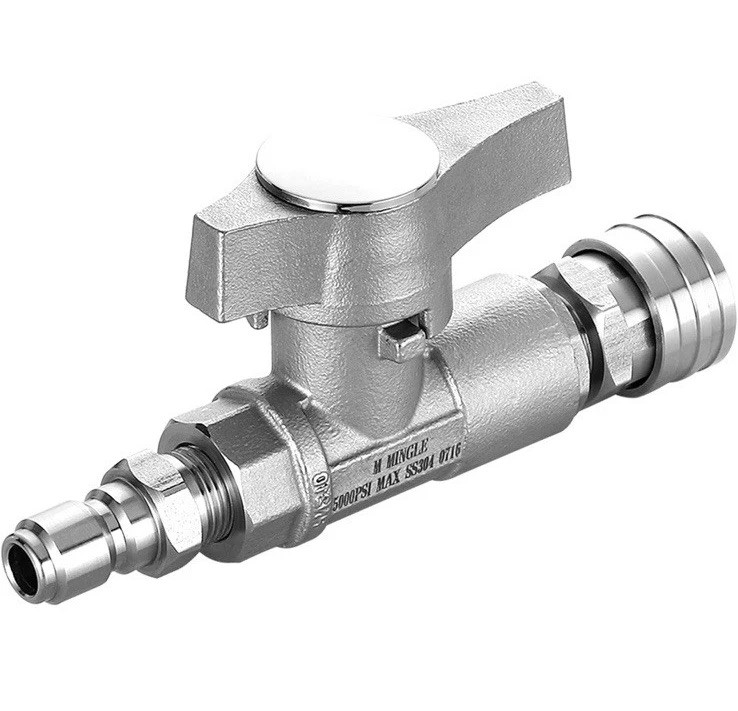 2pk – Ball Valve Pressure Washer 3/8″ Quick Connect Ball Valve Power Washer Hose