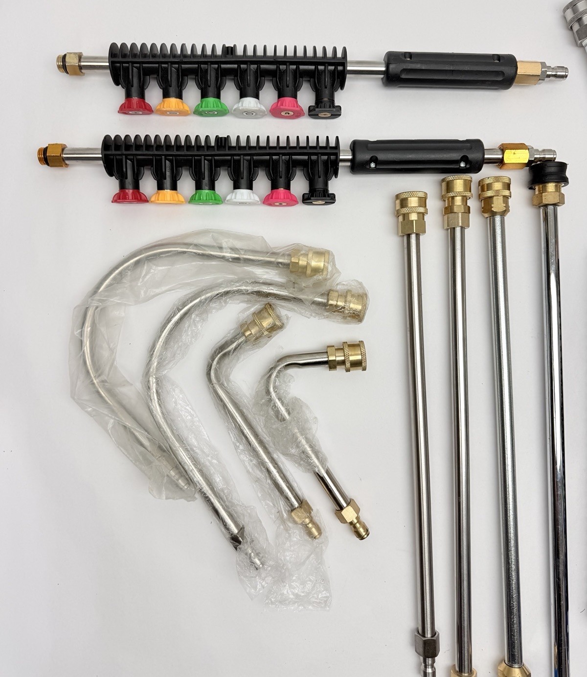 Lot of 16 Pcs, Pressure Washer Extension, Nozzles, Tips And More