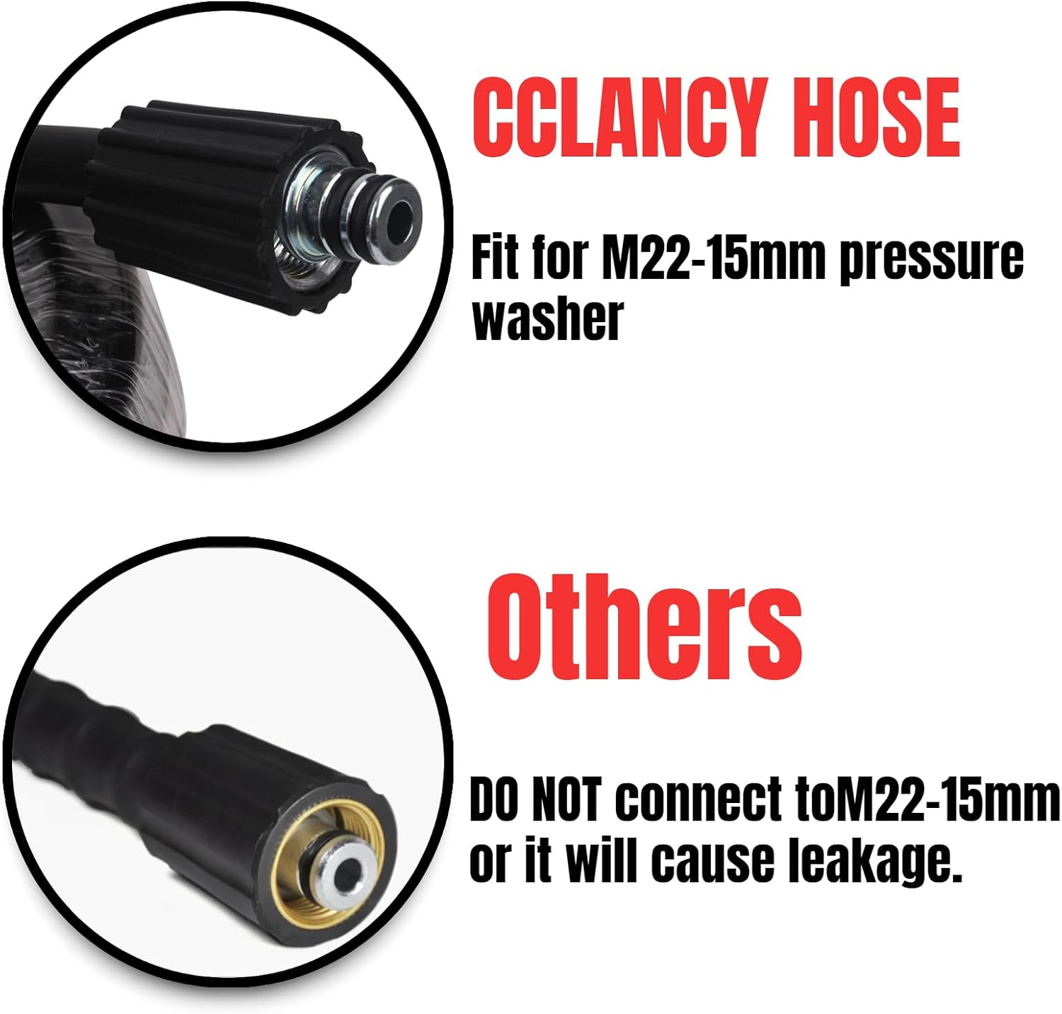 Pressure Washer Pipe Cleaning Hose Jetter Nozzles Kit K2-K7 1/8”NPT Sewer Drain
