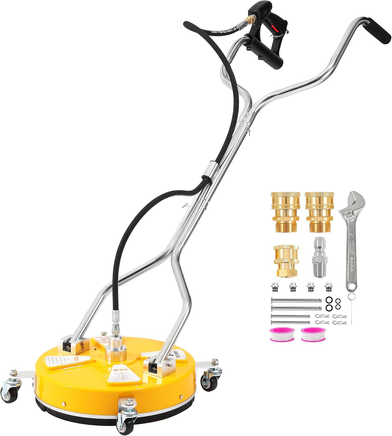16.5” Pressure Washer Surface Cleaner with Dual Handle, Surface Cleaner for Pres