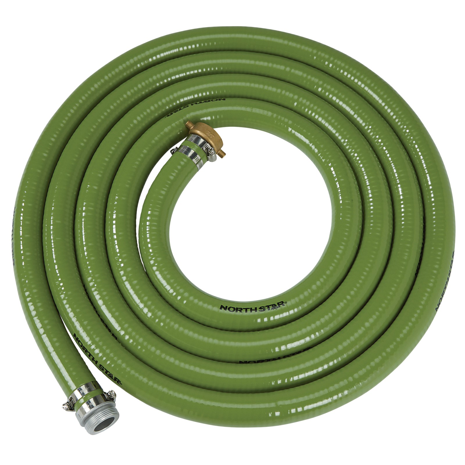 NorthStar Water Pump Suction Hose, 1-1/2in. x 20ft. Max. PSI 70, PVC,