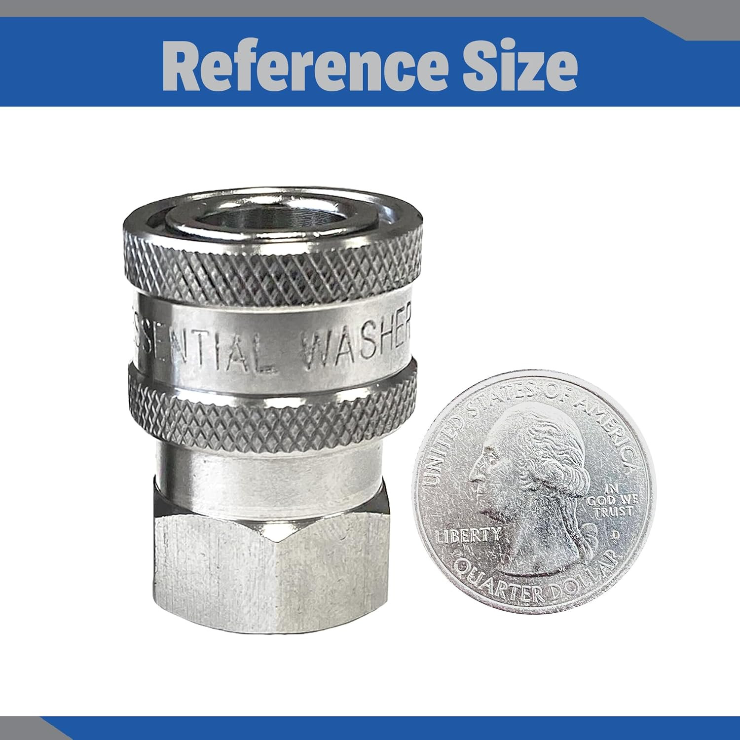 Stainless Steel ¼” Quick Connect Female NPT | Pressure Washer Quick Connect Fitt