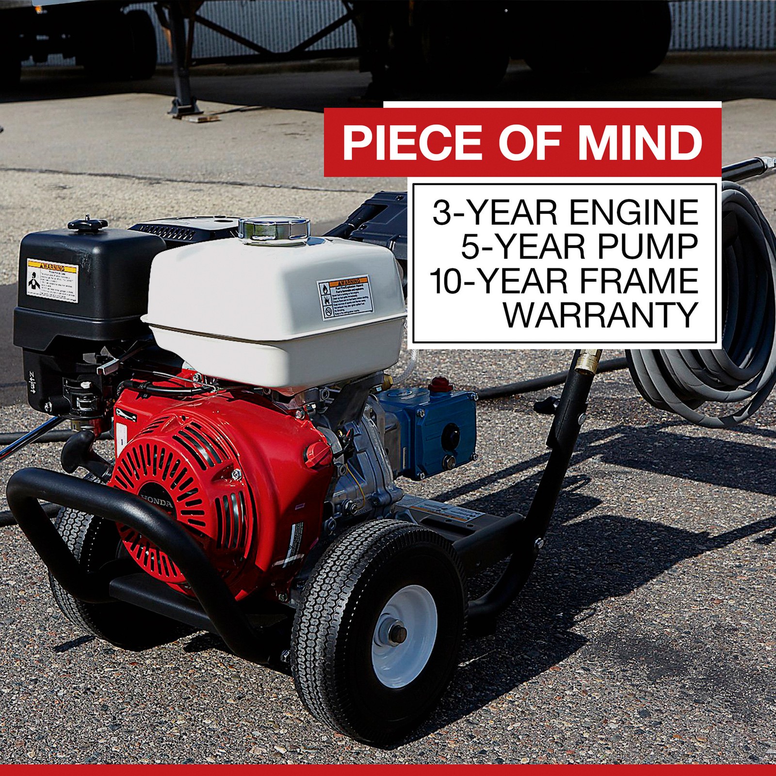 NorthStar Gas Cold Water Pressure Washer, Honda GX390 OHV Engine, 4200 PSI, 3.5