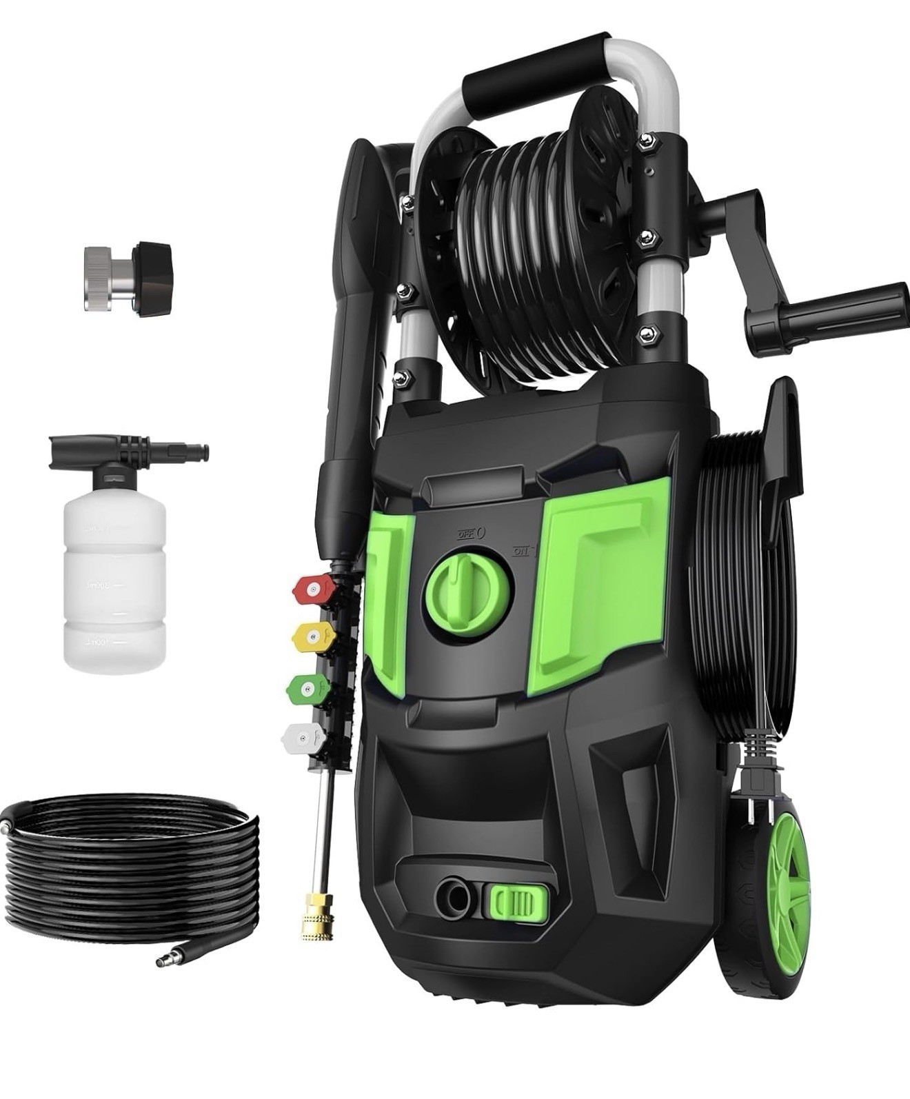 5000PSI Pressure Washer – Touch Screen Power Washer w/ Foam Cannon, 4 Nozzles