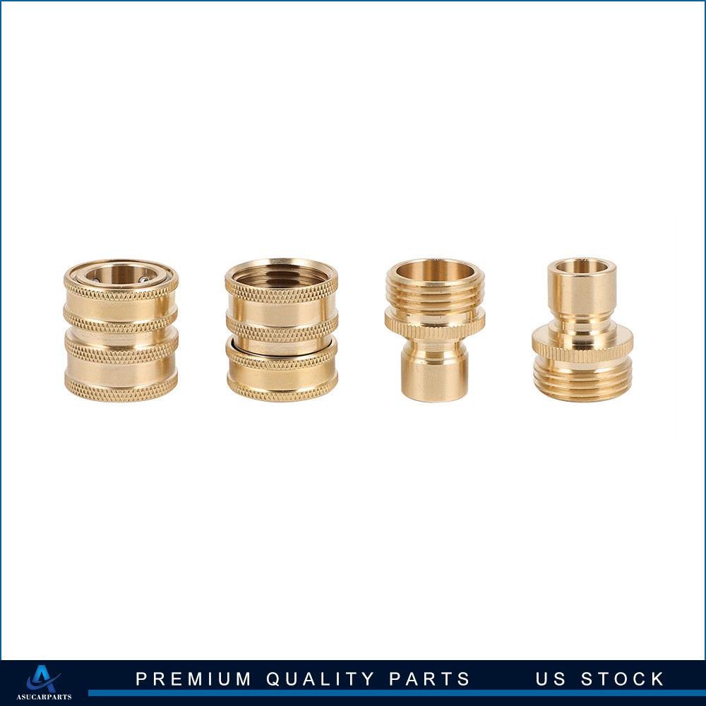 New 3/4″ Garden Hose Quick Connect Water SOLID Brass Female Male Connector Set