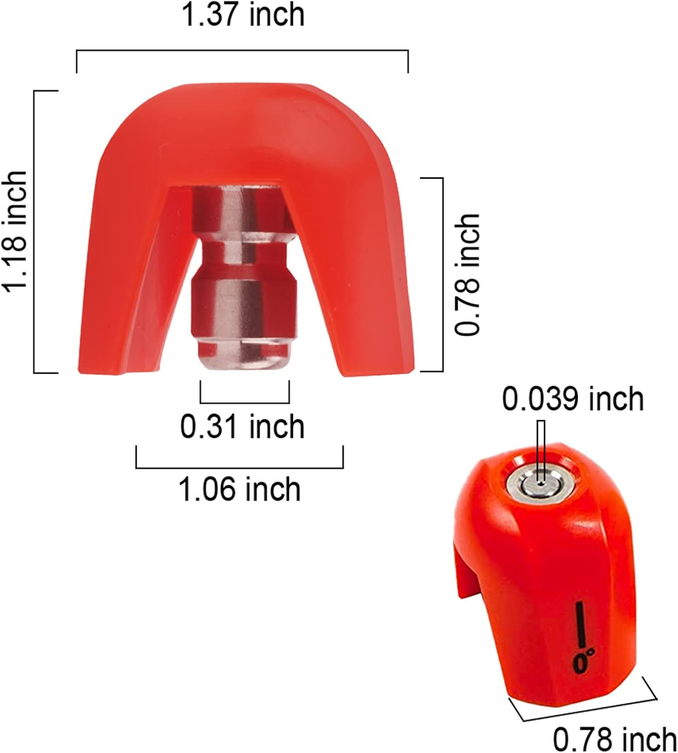 SPX3000 Replacement Nozzle Tips 5 Pack, 1/4″ Quick Connect Pressure Washer Nozzl