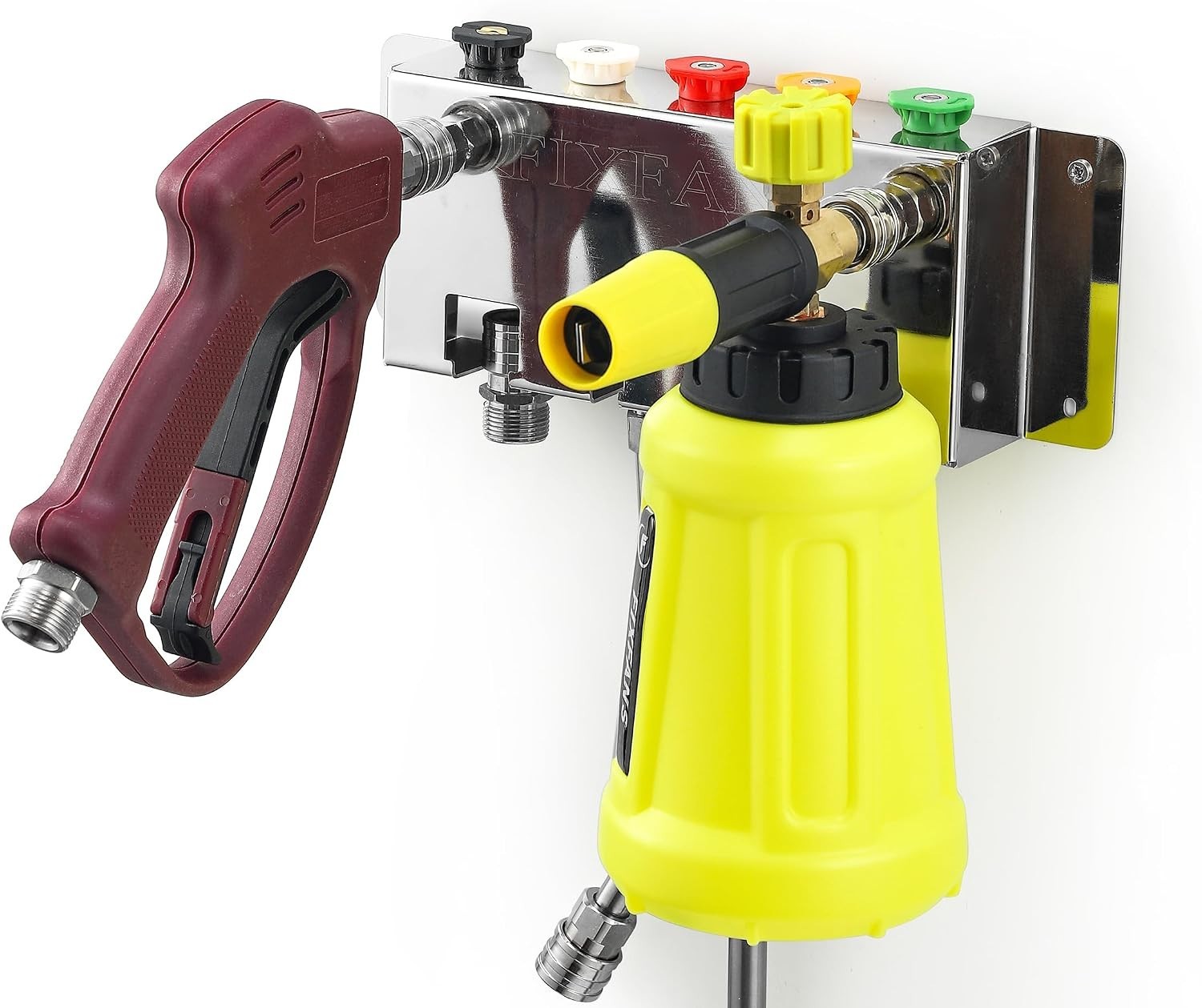 Pressure Washer Foam Cannon Holder, Wall Mounted | Power Washer Gun Storage,