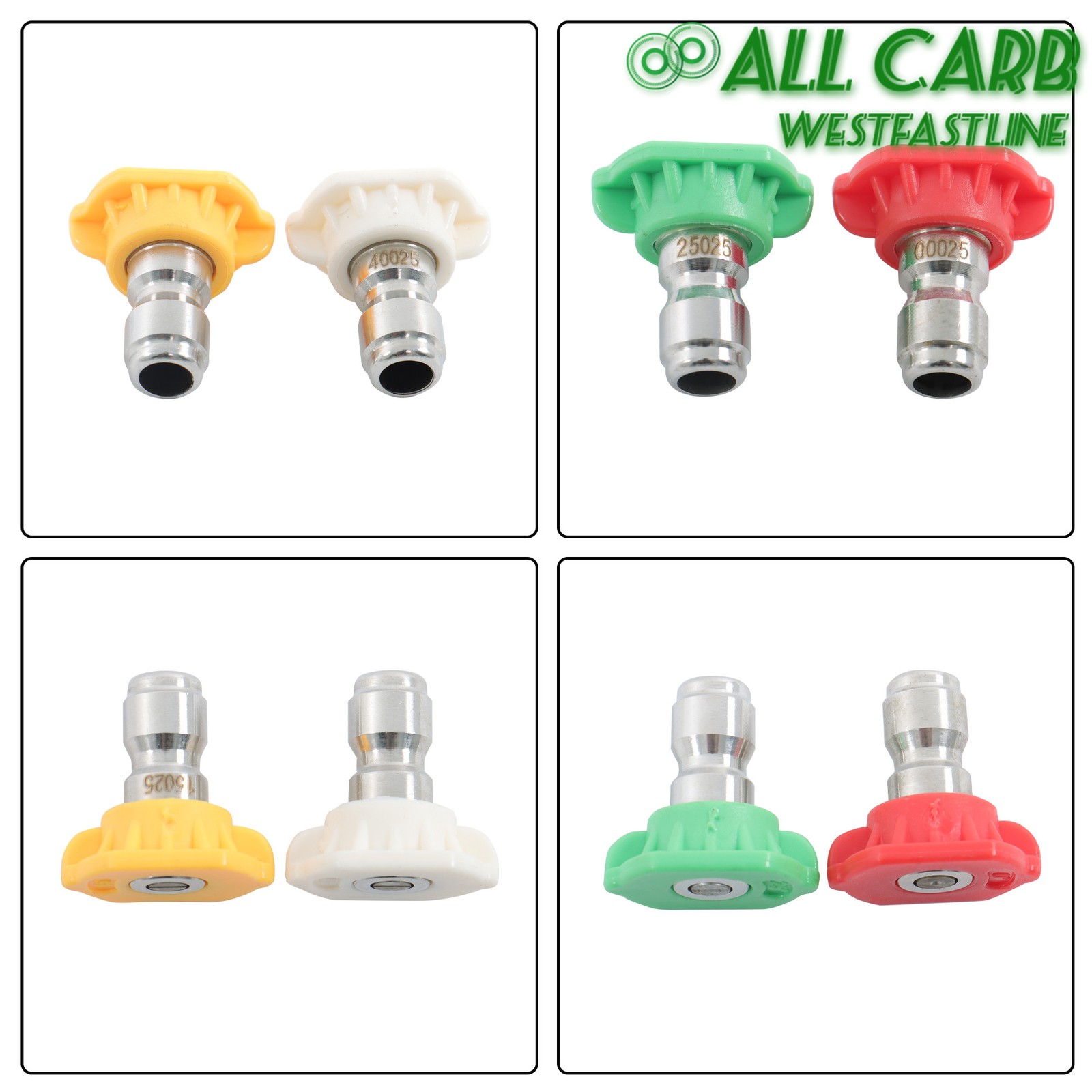 4000 PSI Pressure Power 360° Rotating Turbo Nozzle 4.0 Gpm Quick Connector 1/4″