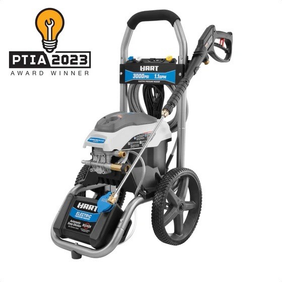 HART 3000 PSI BRUSHLESS MOTOR ELECTRIC PRESSURE WASHER Heavy Duty Cleaning
