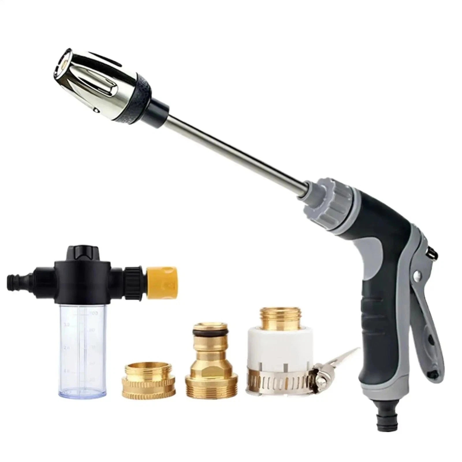 Garden Hose Pressure Washer Wand Foam Sprayer Car Wash Nozzle Attachment