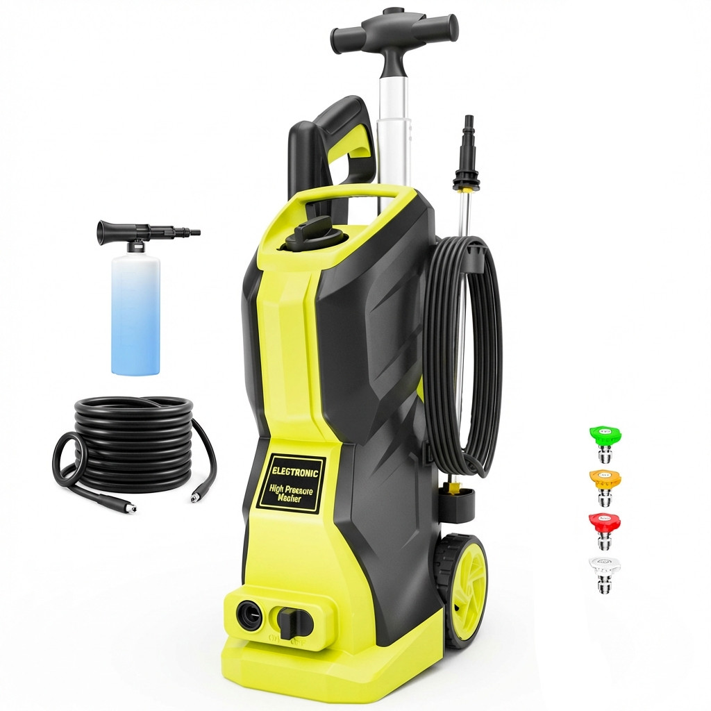 Pressure Washer 4200PSI 3.1GPM, 4 Quick Nozzles, 500ML Foam Cannon, for Patio