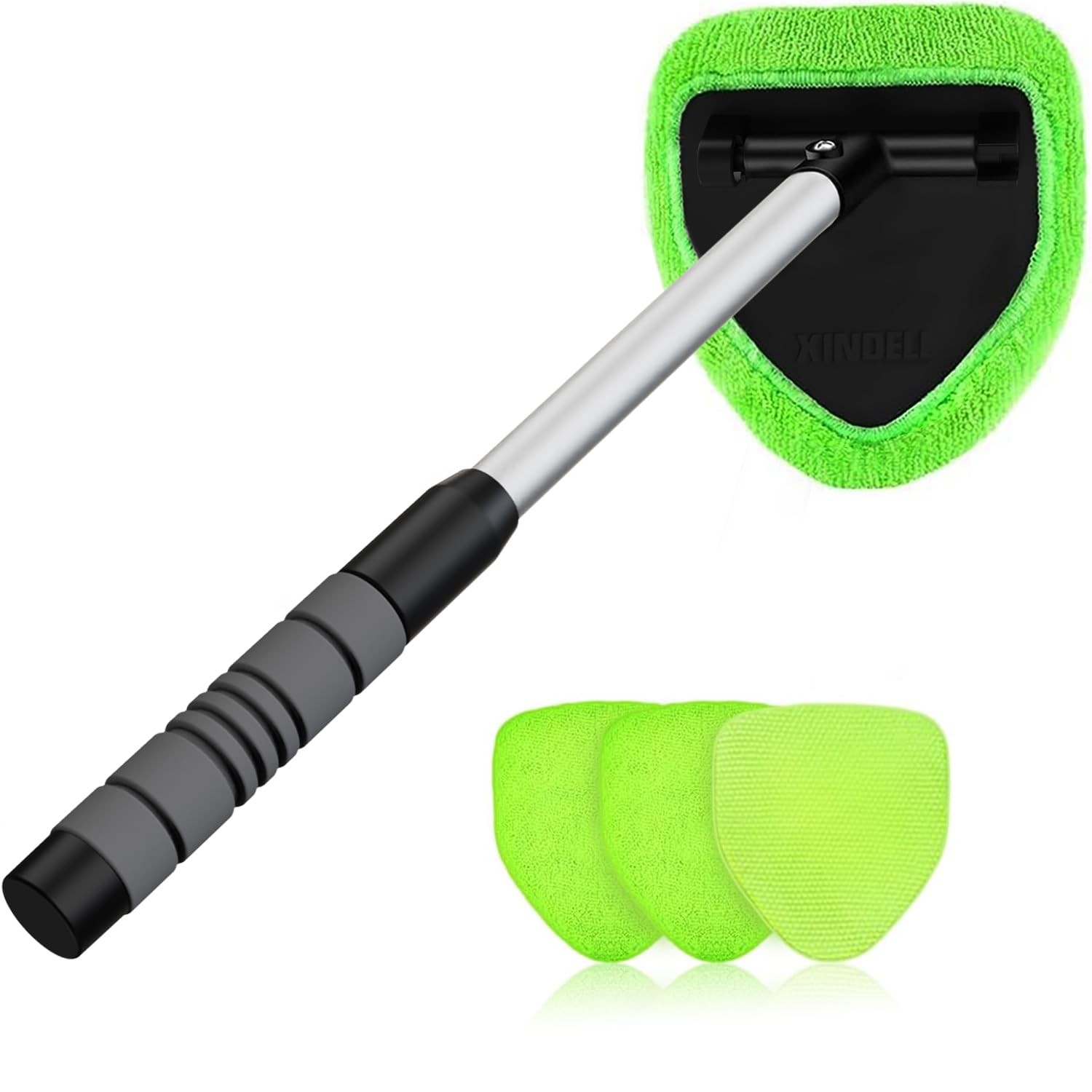 XINDELL Windshield Cleaner Tool – Car Interior Window Cleaning 19in, Green