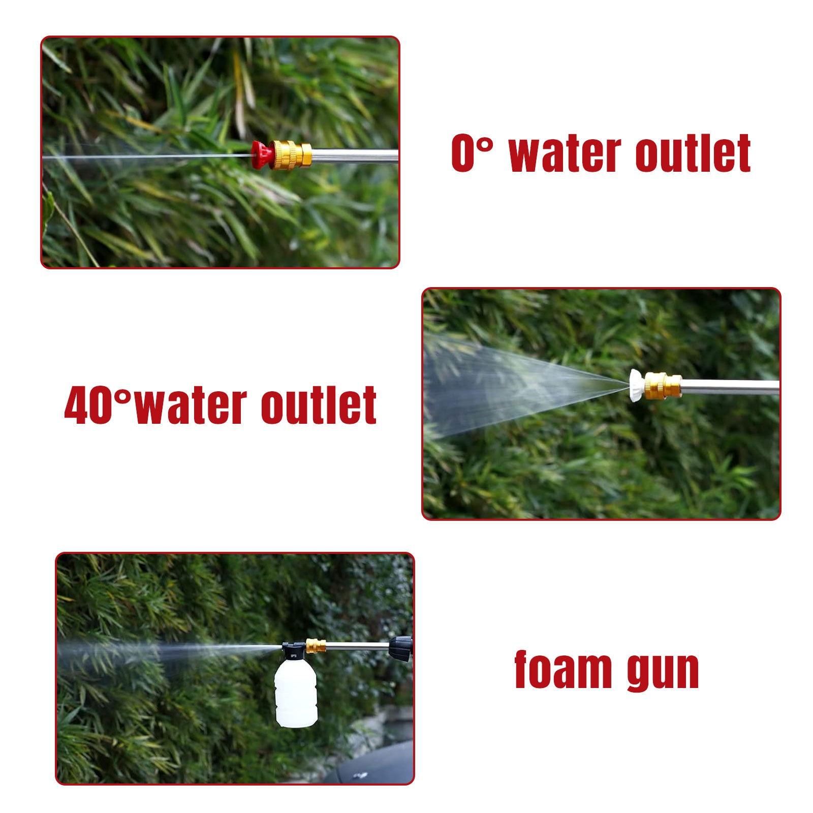 Portable Cordless Electric High Pressure Water Spray Gun Car Washer Cleaner Tool