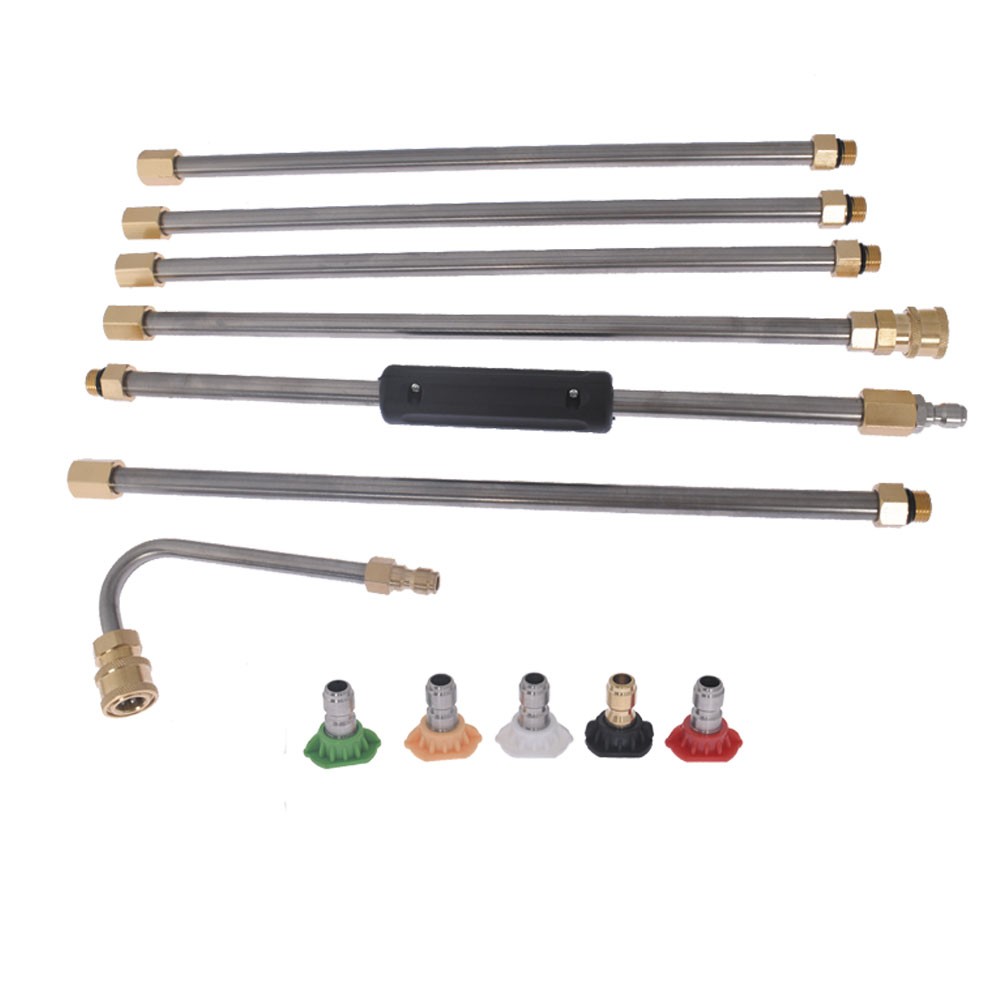 4000PSI Washer Extension Wand Set 5 Cleaner Nozzle And Hose Kit High Pressure