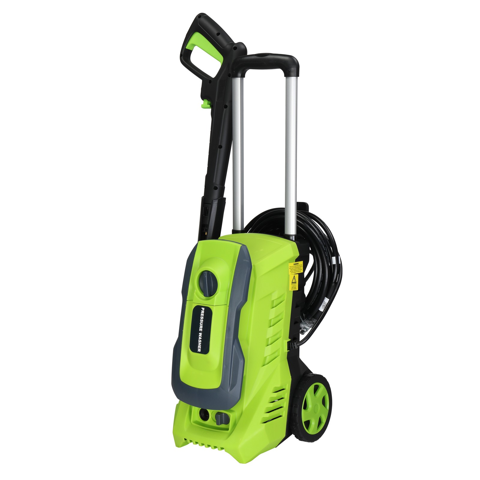 Portable Pressure Washer 4500PSI Max with 4 Nozzles and Telescopic Handle Green