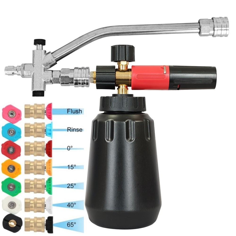Dual Foam Cannon with Pressure Washer Short Gun, Foam Cannon Dual Connector A…