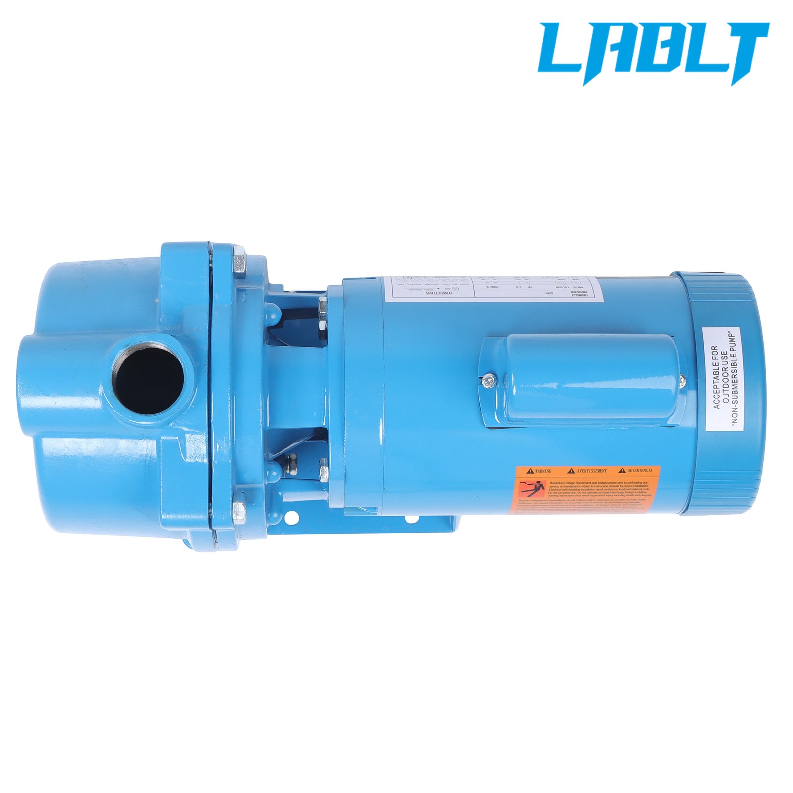 LABLT 1PH GT15 Water Well Irrigation Sprinkler Pump 1.5 HP 115/230V Self Priming