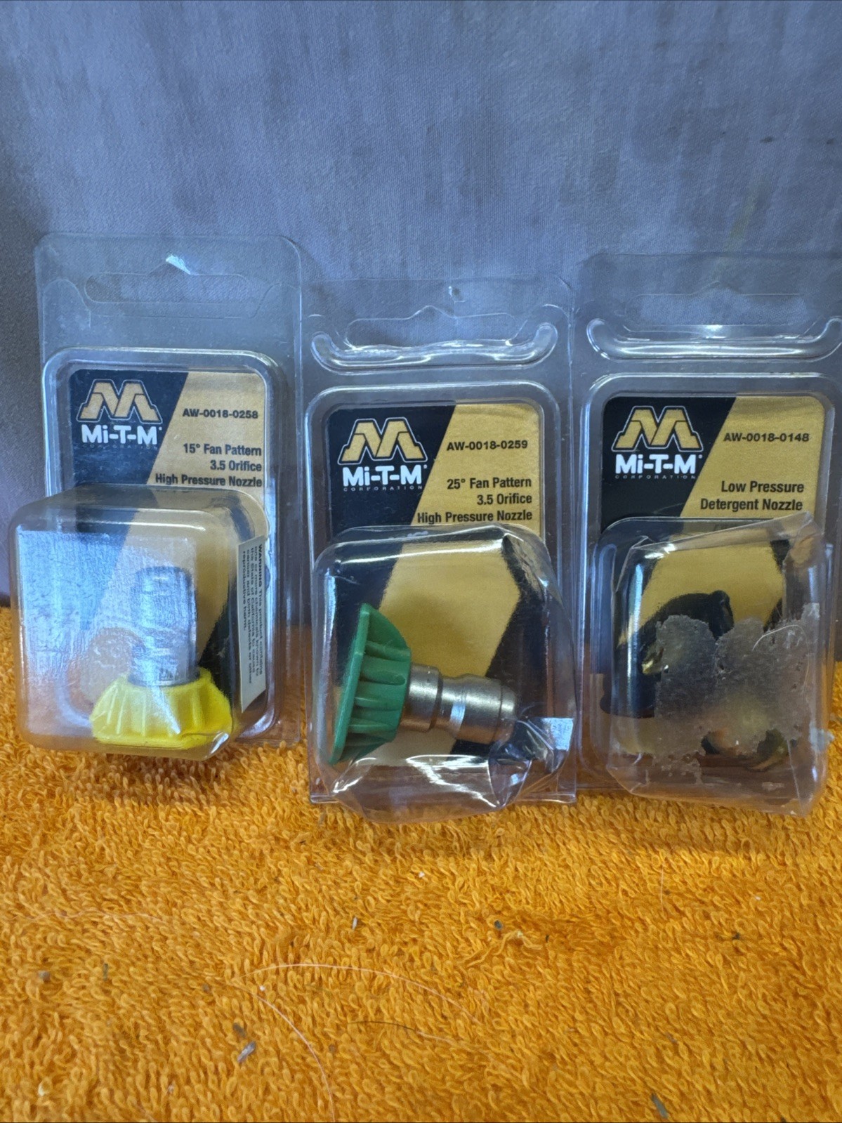 Q•Mi-T-M Pressure Washer Tips Set Of 3 High 15, 25 & Low Pressure Detergent