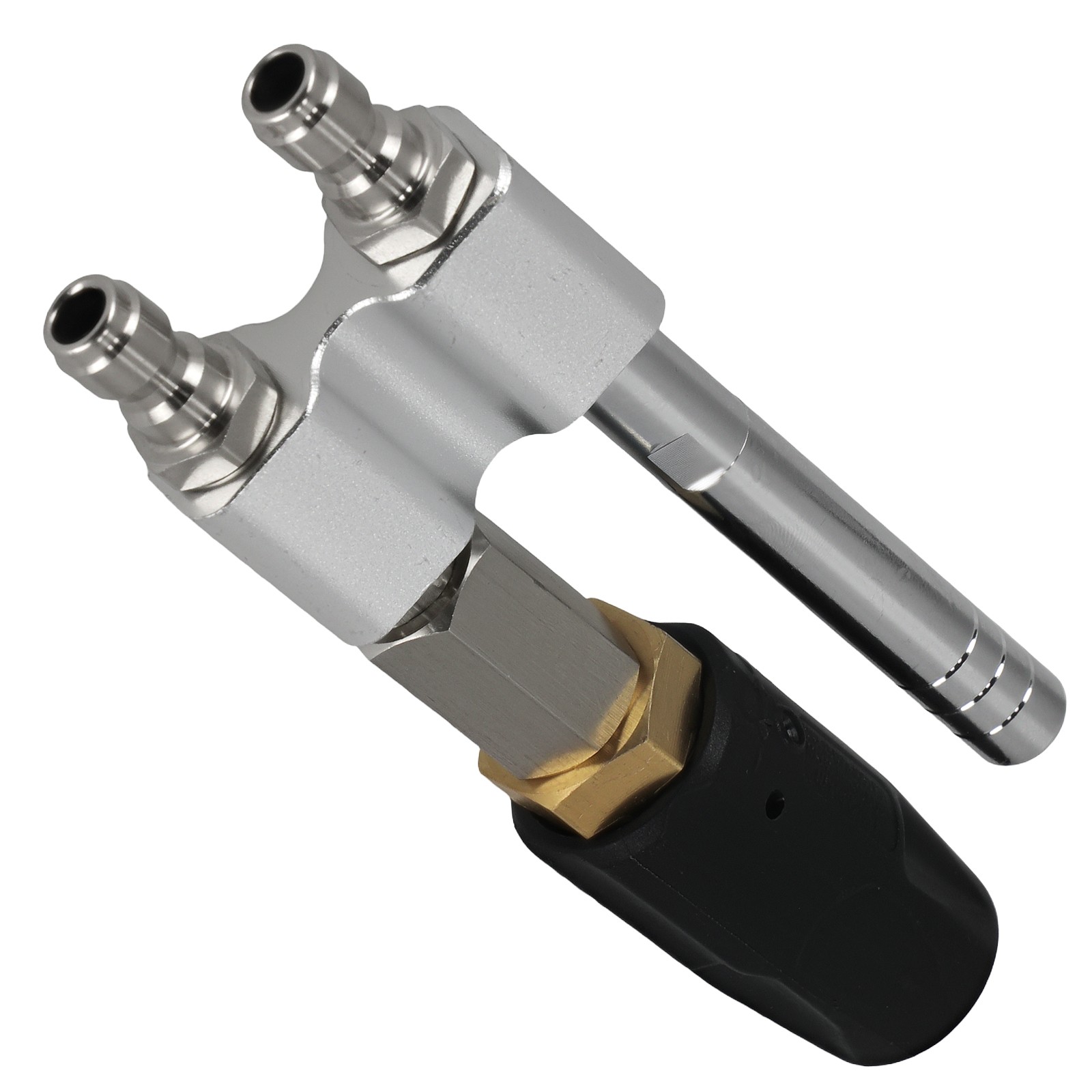 1PC 6000 PSI Brass Pressure Washer Nozzle 2-in-1 Soft Wash Tip 0-60° Spray