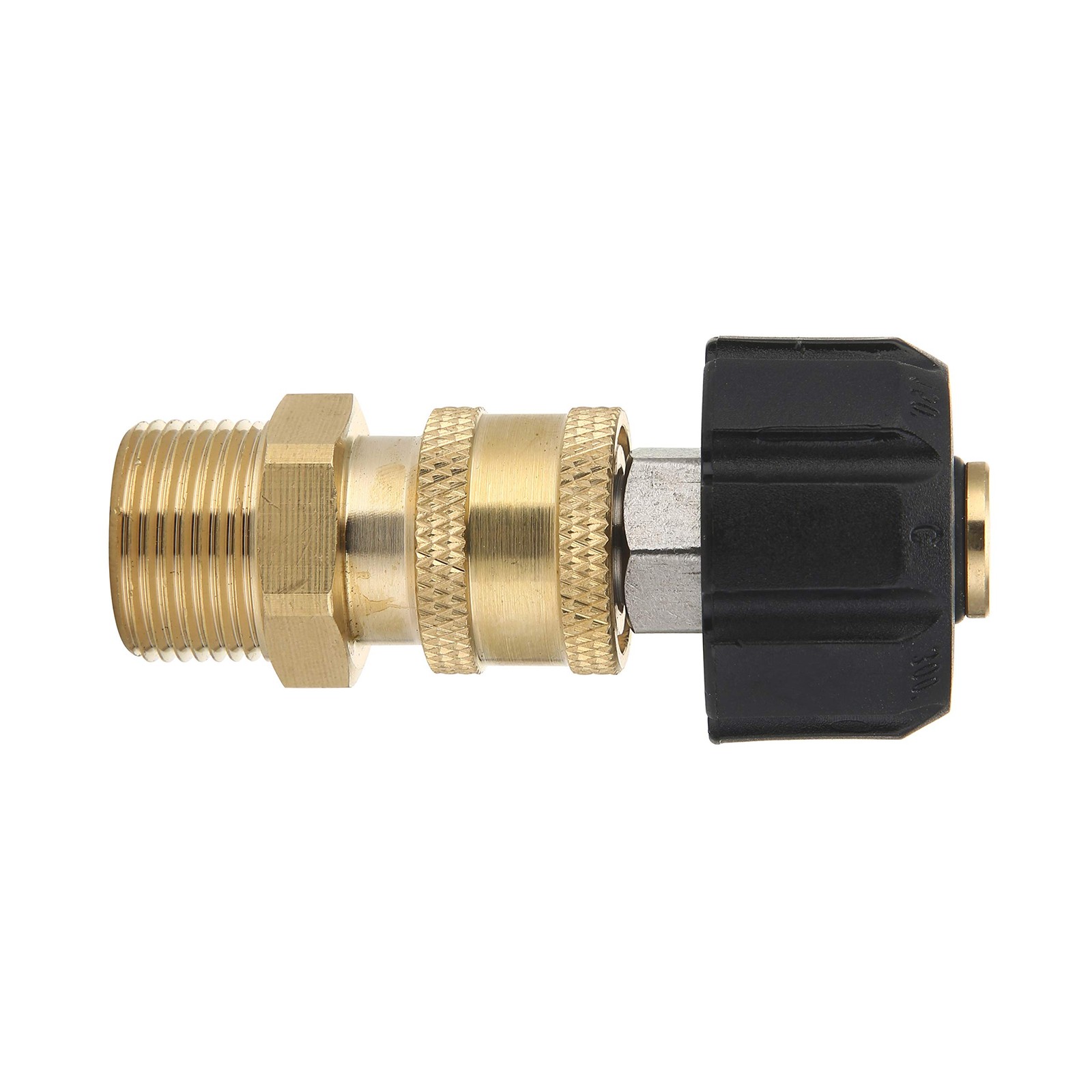 Pressure Washer Adapter Set Quick Connect Gun to Wand M22 14mm to 1/4 Inch