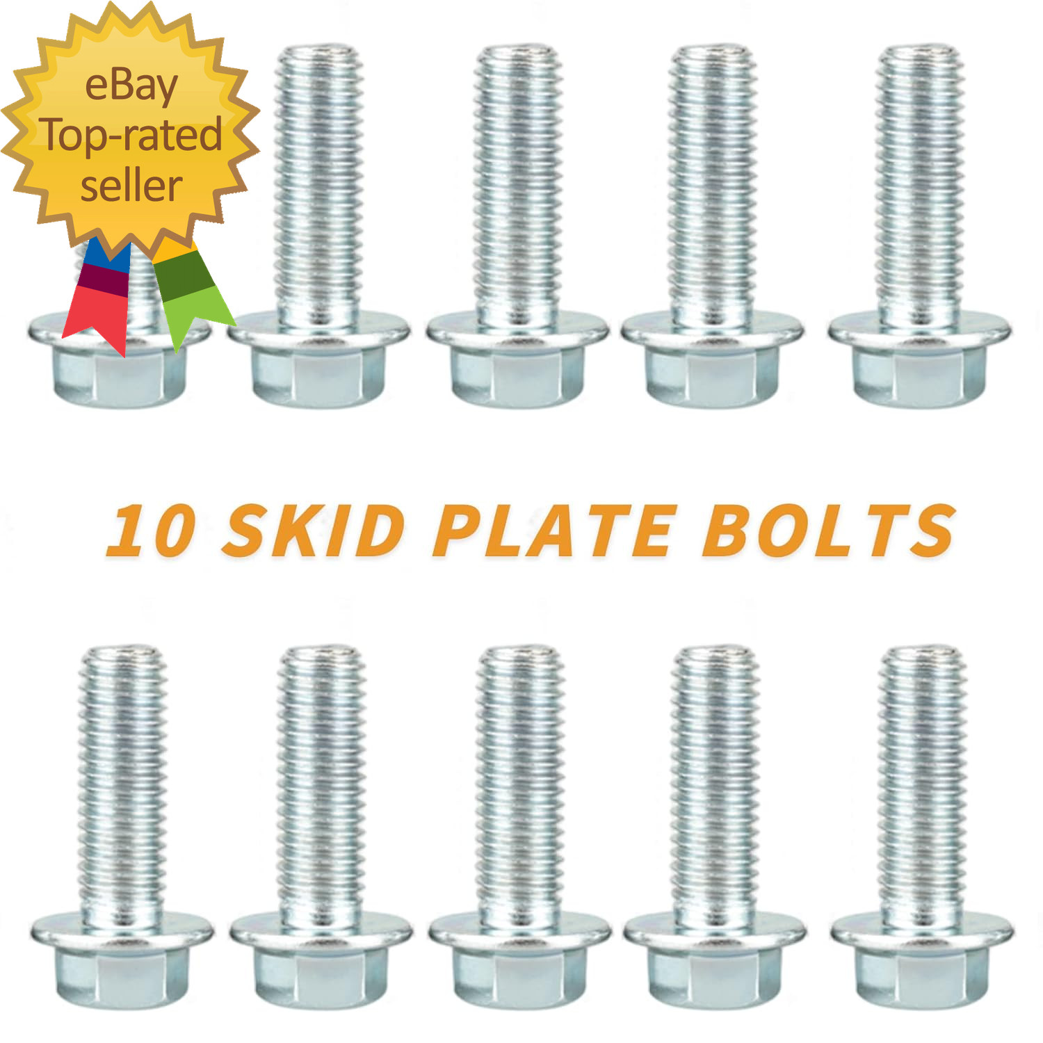20 Piece Set UTV Skid Plate Washer and Bolt Kit Compatible with Polaris RZR