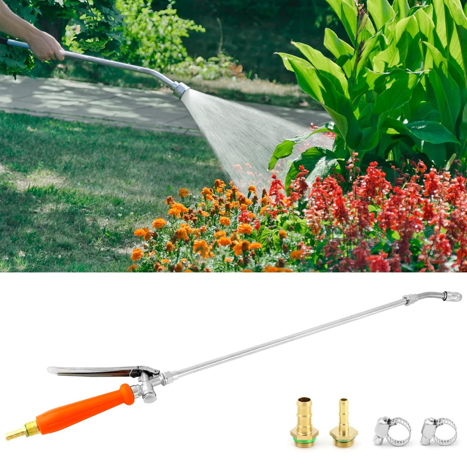 QWORK 2Pcs All Metal Replacement Sprayer Wand Kit – 29 Inch, 29 Inch