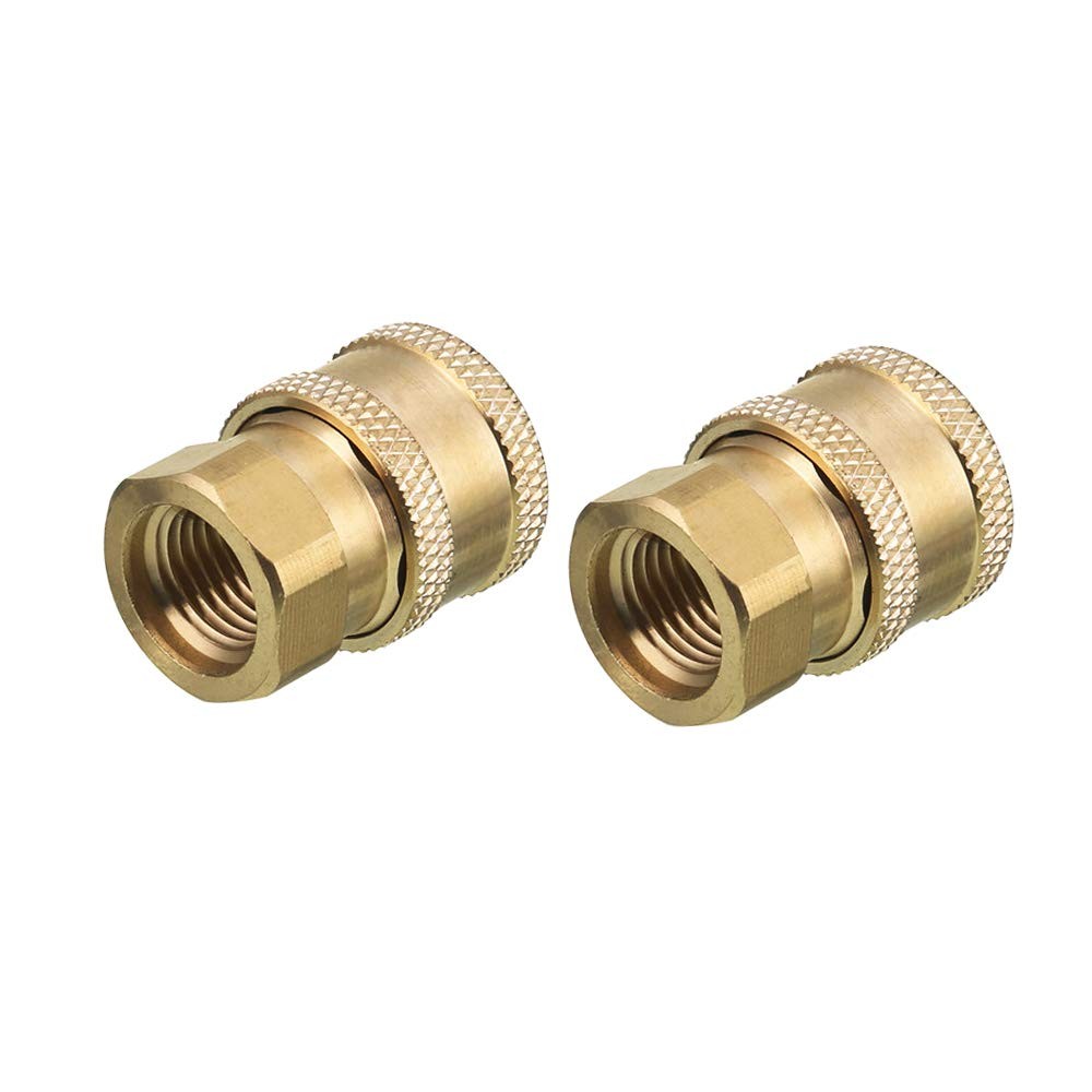 Pressure Washer Coupler, Brass Fittings, 1/4 Inch Quick Connect to Female NPT…