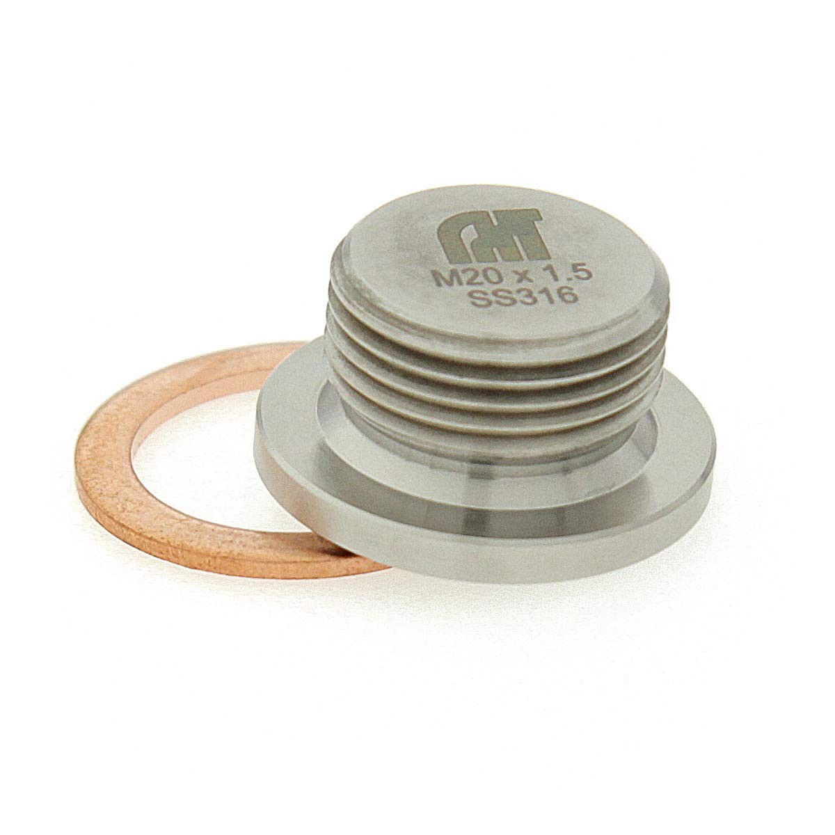 M20 x 1.5 Stainless Steel 316 Slim Round Head Allen Key Slotted Plug Washer