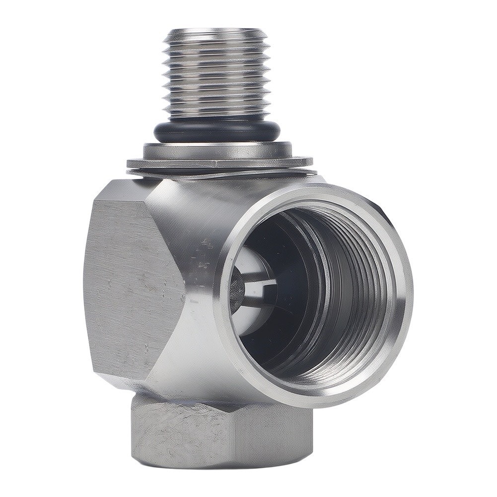 Car Wash Arm Fitting 304 Stainless Steel 360 Degree Swivel Joint High Pressure