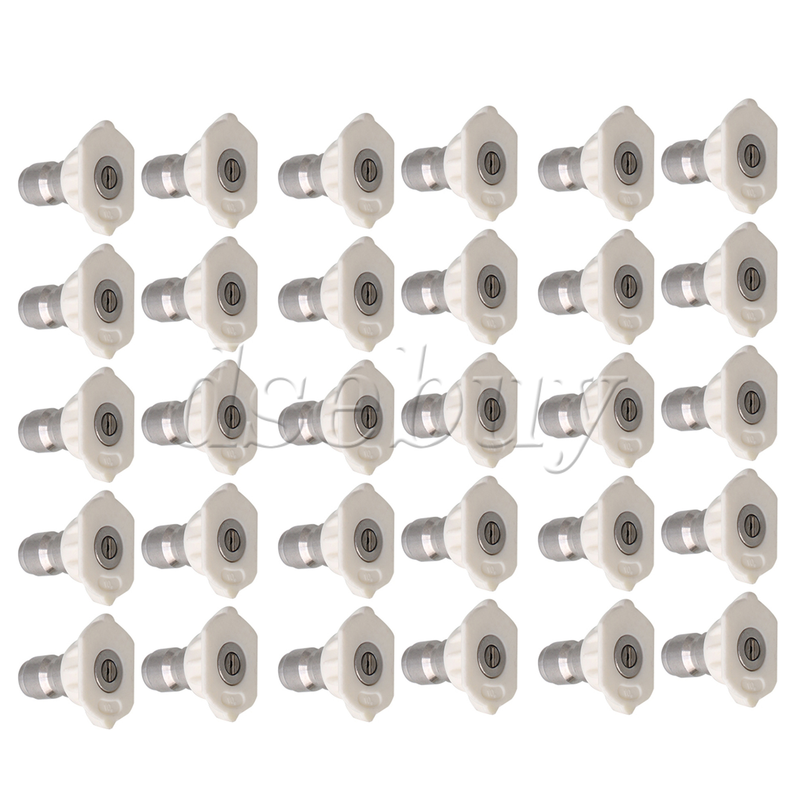 30 Pieces High-Pressure Spray Nozzles Tips 1.0/1.2/1.4/1.6/2.0 mm 40 Degree