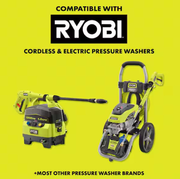 RYOBI 12 in. 3100 PSI Electric Pressure Washer Surface Cleaner with Caster