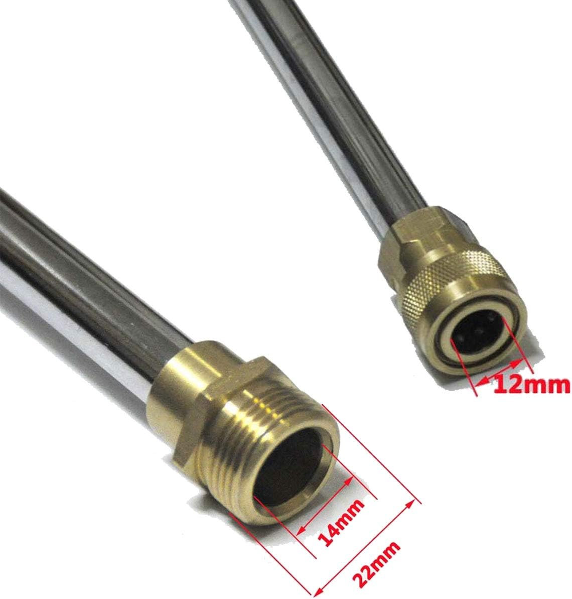 8-Part Pressure Washer Gun Replacement Kit, 5 Quick Connect Spray Nozzles, 3600P