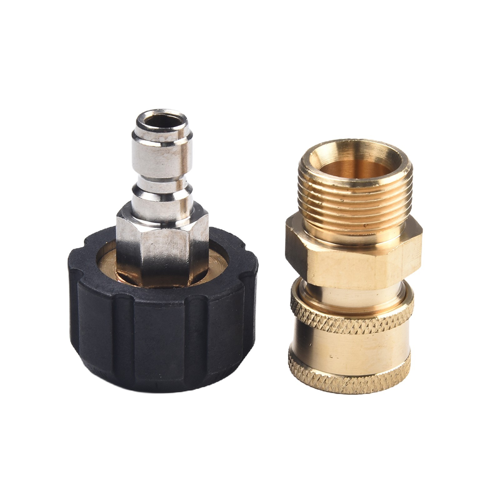 Set Pressure Washer Adapter Quick Connect To 1/4?? 3/8?? 14mm 15mm 5000 PSI