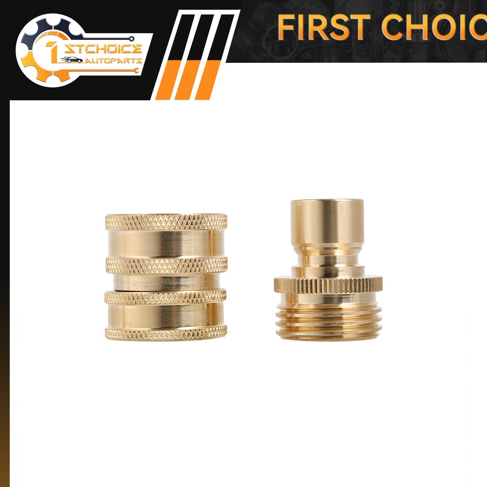 New 3/4″ Garden Hose Quick Connect Water SOLID Brass Female Male Connector Set