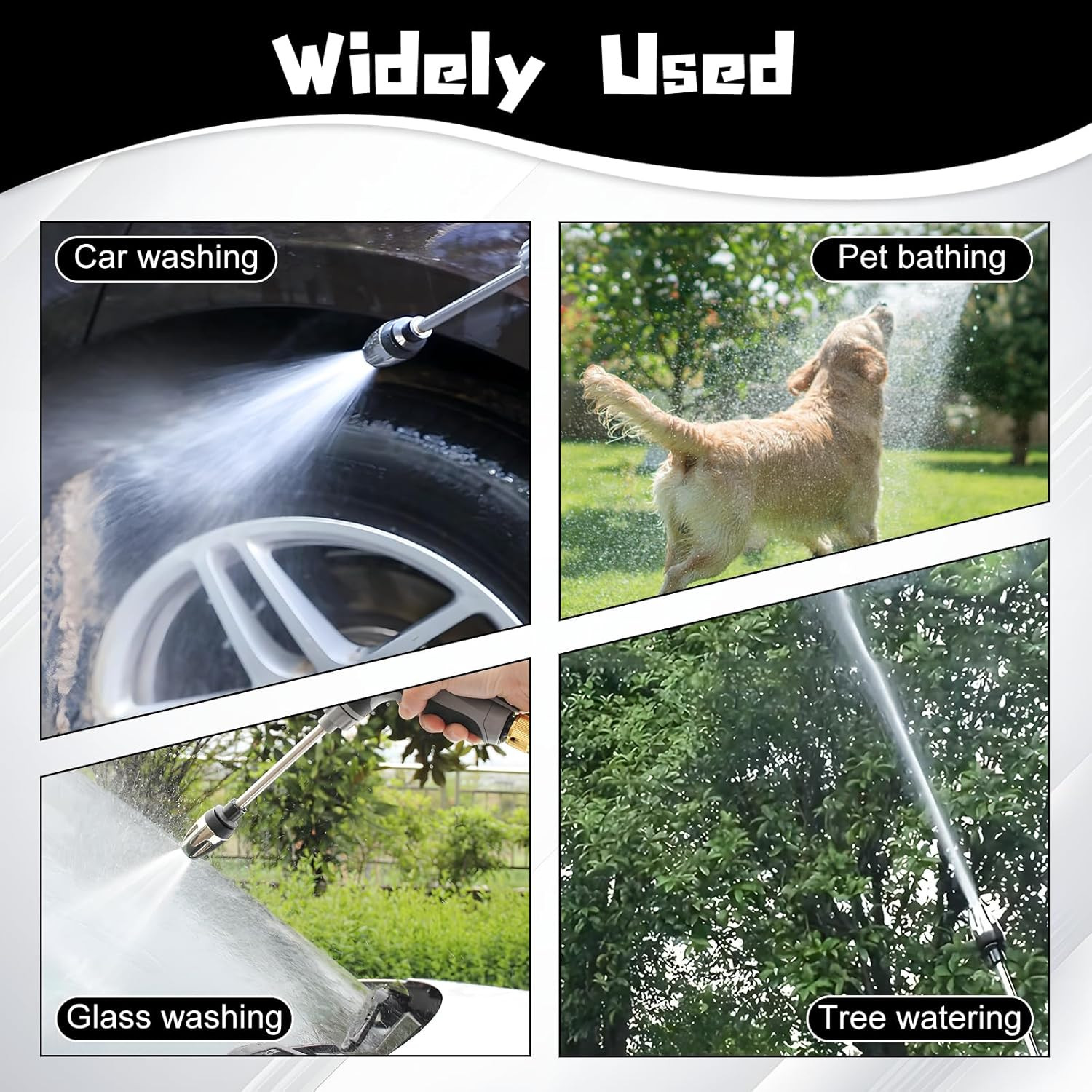 Pressure Washer, High Pressure Water Gun, Portable Washer for Car, Floor, Wall C