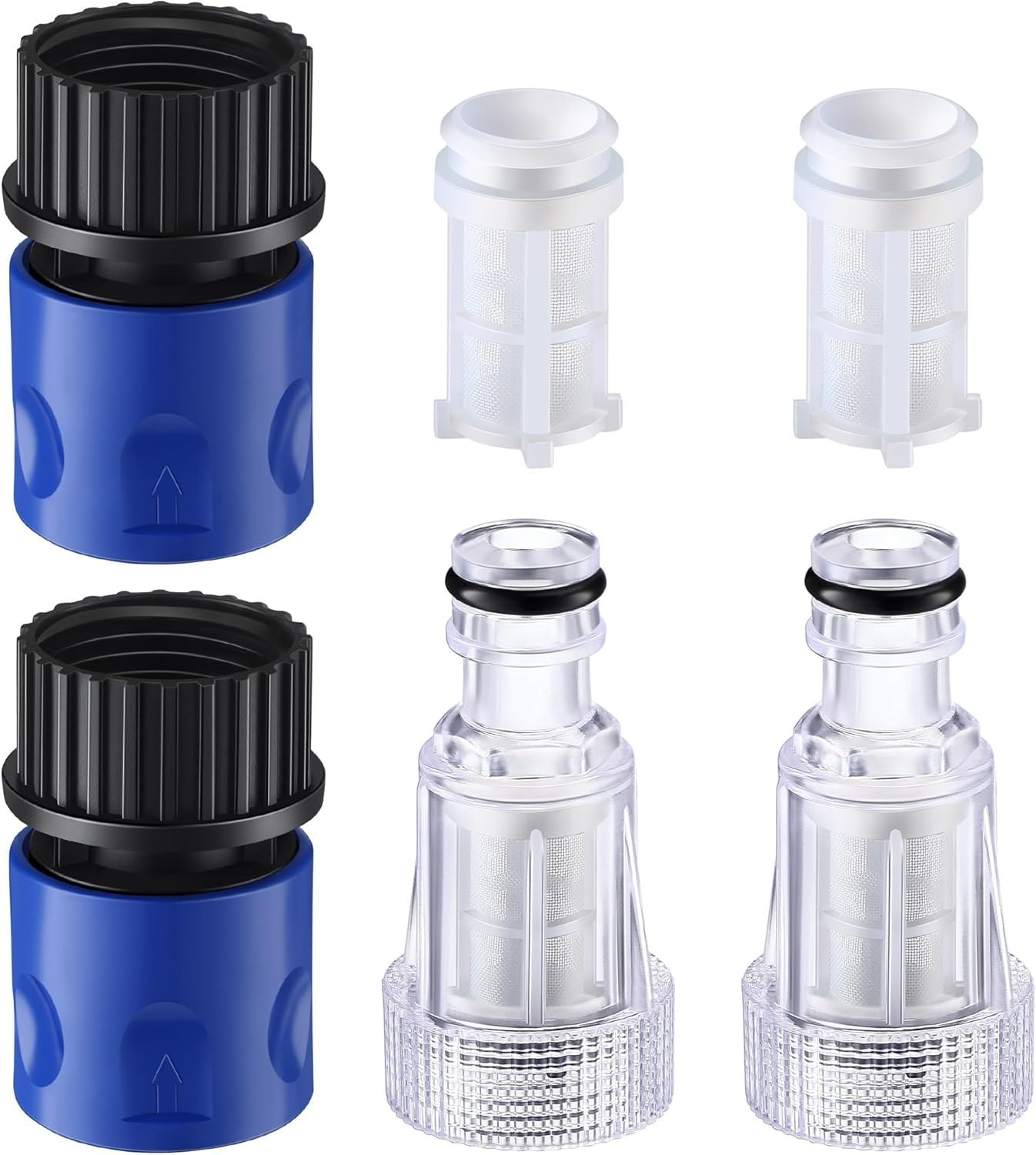 6 Pack 3/4 Inch Pressure Washer Garden Hose Adapter, Pressure Washer Accessor…